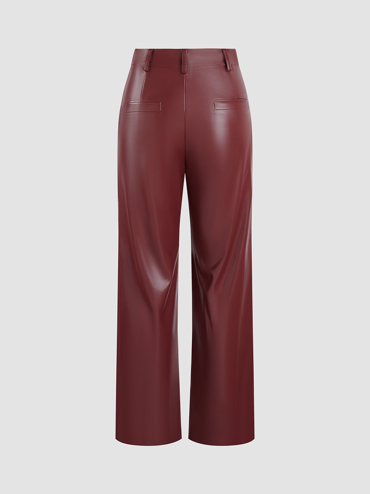 Brownie Faux Leather Wide Leg Pants sold by COMMENSE product image thumbnail 5