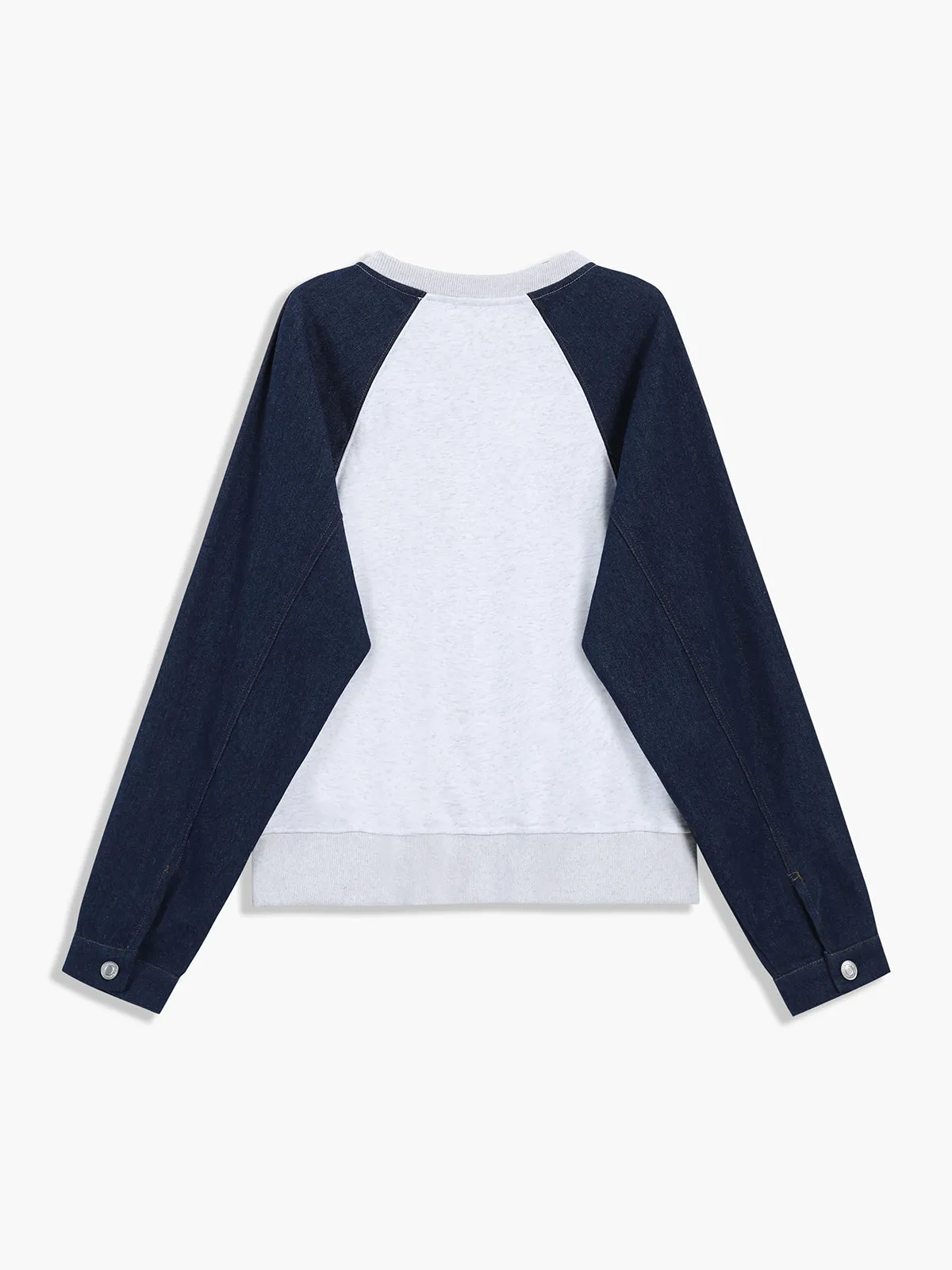 Cuff Detail Colorblock Sweatshirt sold by COMMENSE product image thumbnail 3