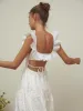 Sundrenched Cotton Eyelet Embroidered Long Dress sold by COMMENSE