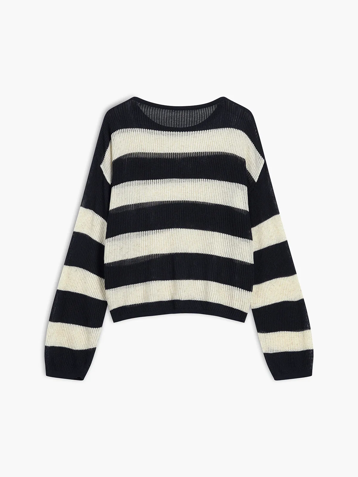 Leisure Oversized Stripe Sweater sold by COMMENSE product image thumbnail 2