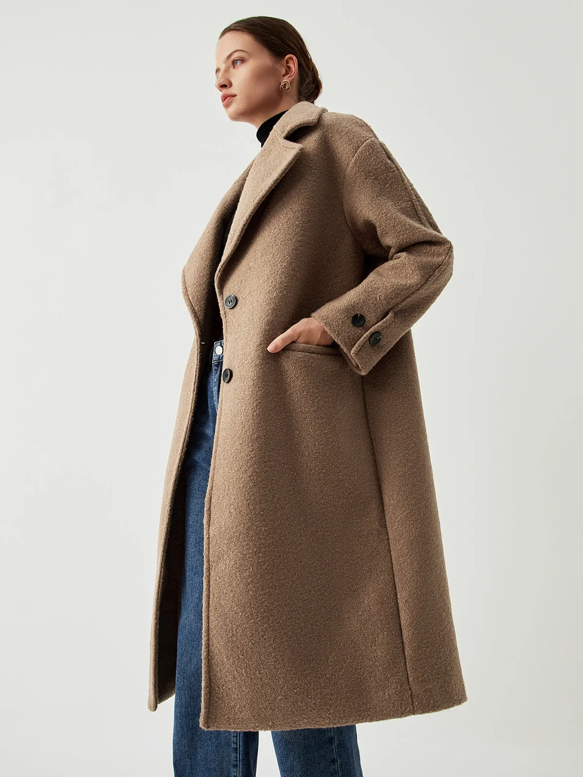 Oversized Wool Coat sold by COMMENSE product image thumbnail 4