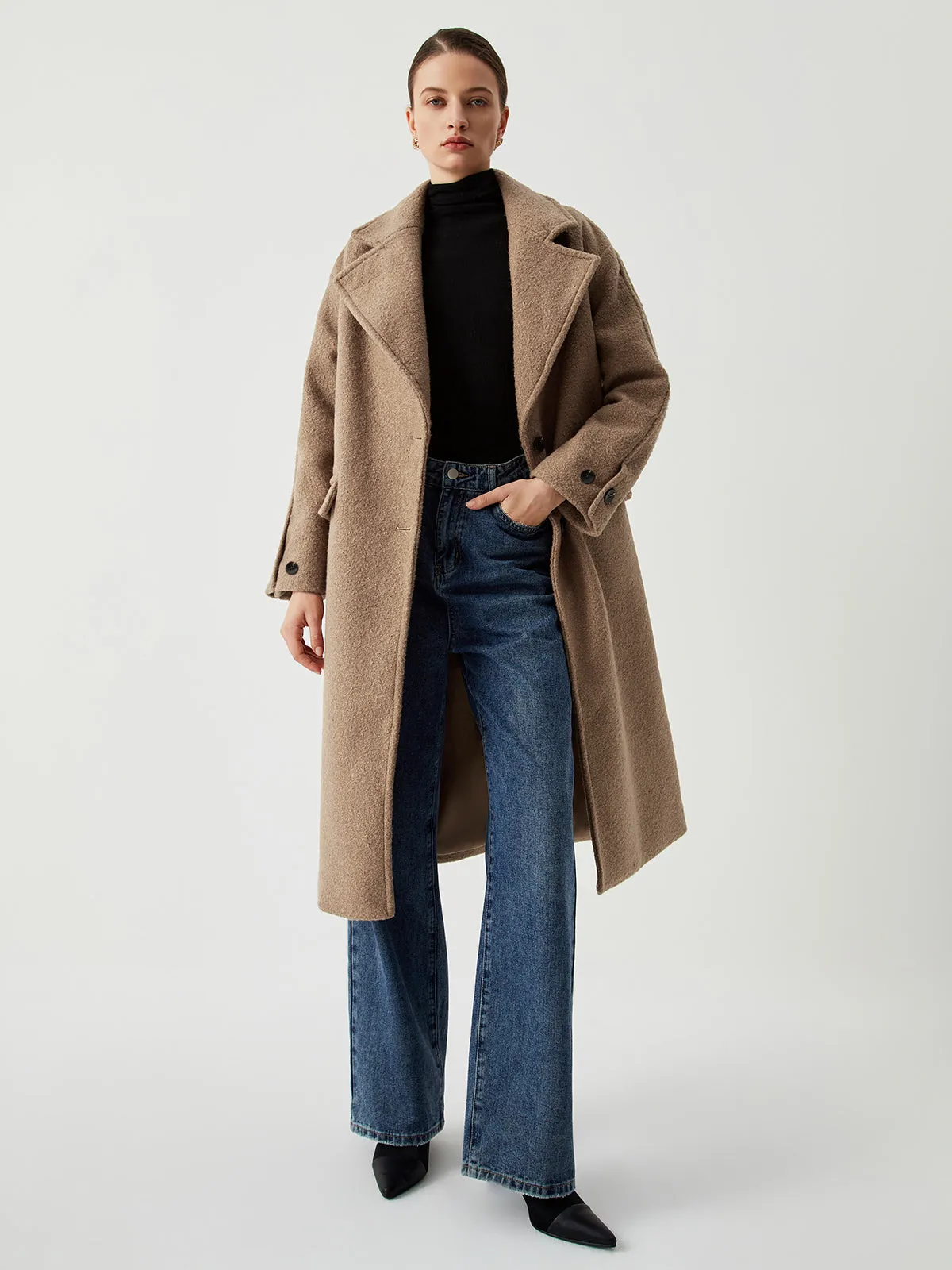 Oversized Wool Coat sold by COMMENSE product image thumbnail 5
