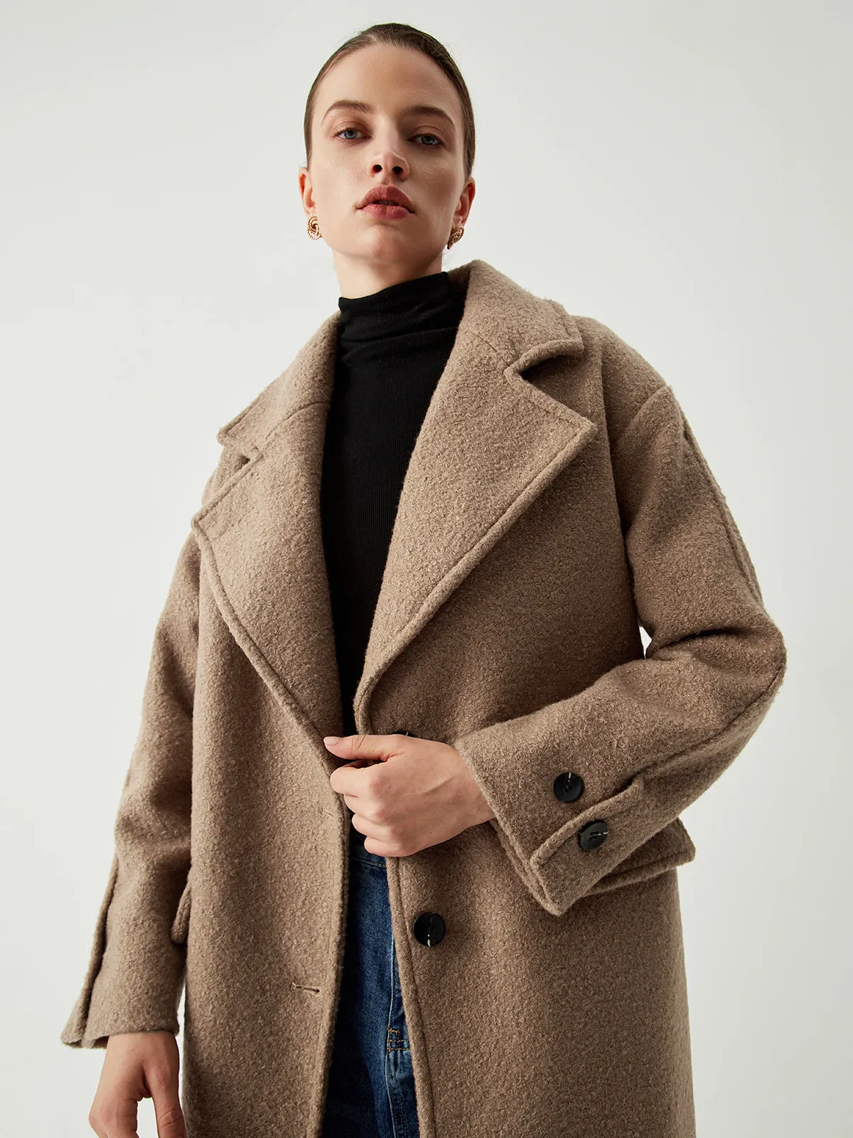 Oversized Wool Coat sold by COMMENSE product image thumbnail 3