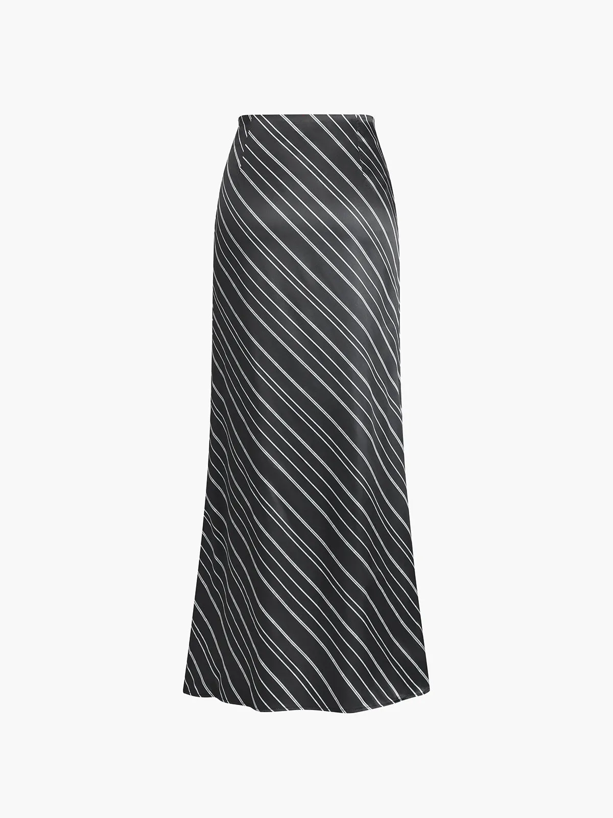 Line Texture Side Zipper Maxi Skirt sold by COMMENSE product image thumbnail 2