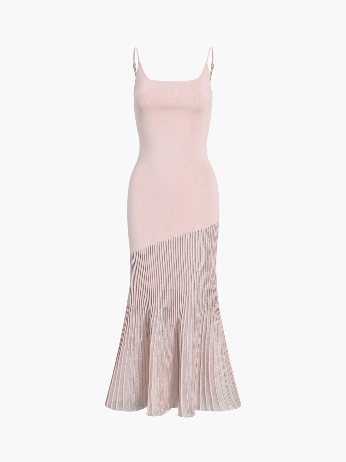 Patchwork Cami Long Sweater Dress sold by COMMENSE