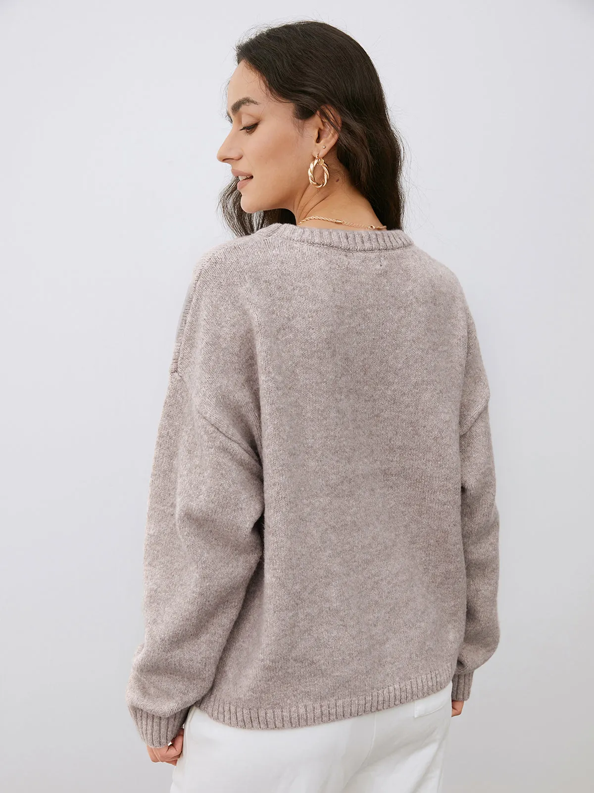 Lightweight Cloud Weather Pullover Sweater sold by COMMENSE product image thumbnail 5