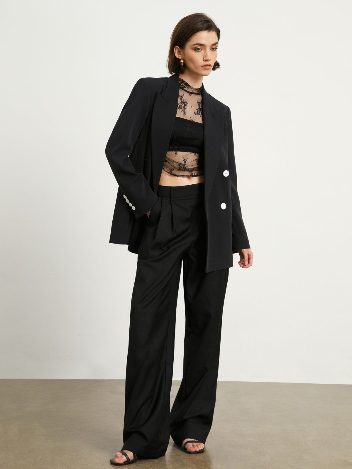 Floral Mesh Cover Up Blouse sold by COMMENSE product image thumbnail 3