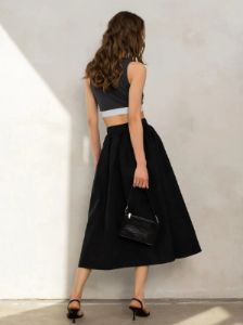 Effortless A-line Pocket Maxi Skirt sold by COMMENSE