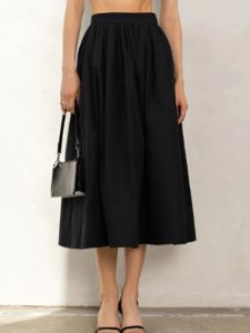 Effortless A-line Pocket Maxi Skirt sold by COMMENSE