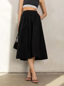 Effortless A-line Pocket Maxi Skirt sold by COMMENSE