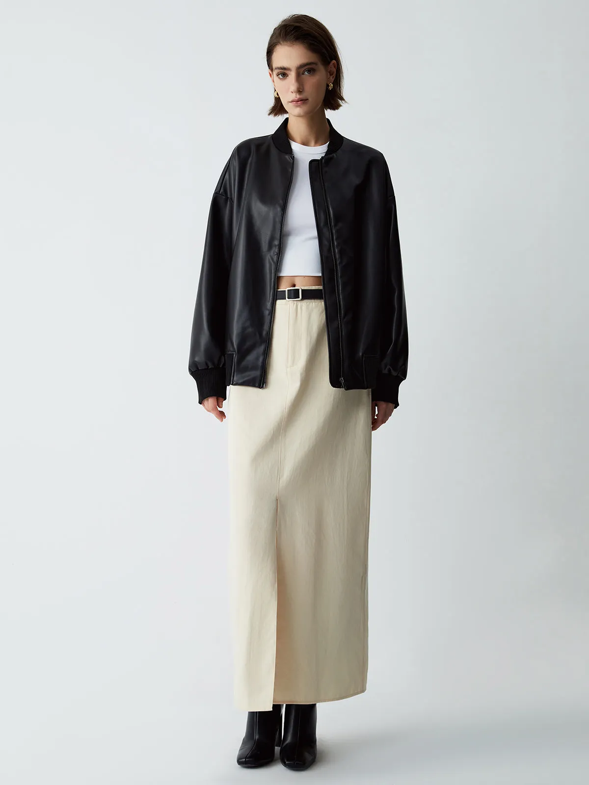 Essential Leather Jacket sold by COMMENSE product image thumbnail 5