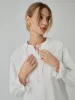Cotton Lace Trim Tie-Front Shirt sold by COMMENSE