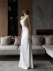 Asymmetrical Neck Snug Long Dress sold by COMMENSE