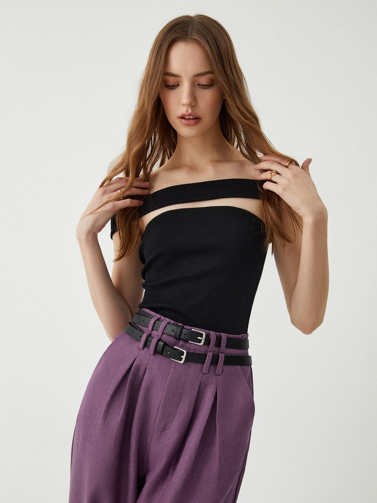 Solid Cutout Backless Top sold by COMMENSE product image thumbnail 2