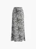 Zebra Printed Maxi Skirt sold by COMMENSE