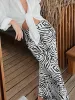 Zebra Printed Maxi Skirt sold by COMMENSE
