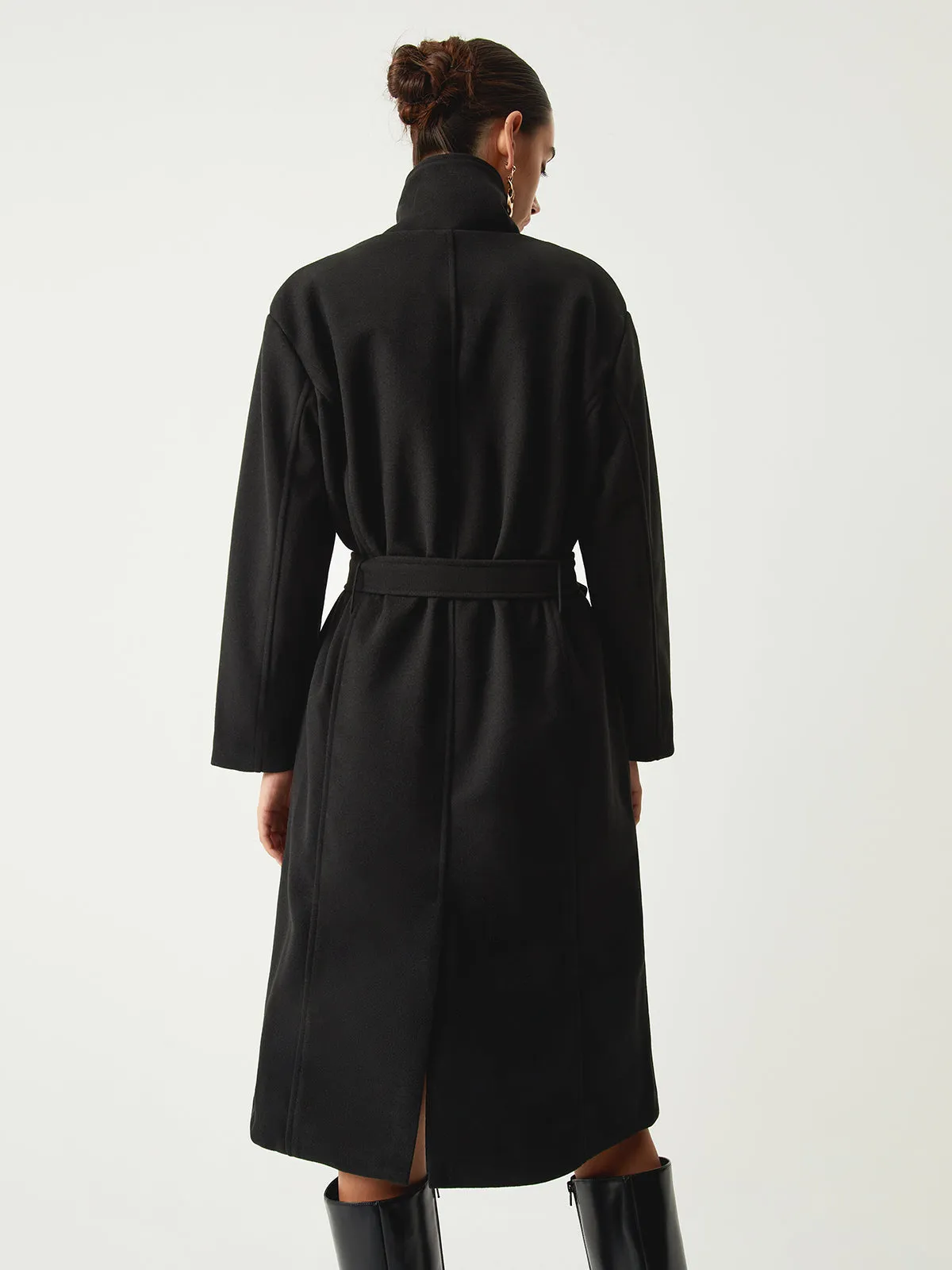Stand Collar Longline Trench Coat sold by COMMENSE product image thumbnail 5