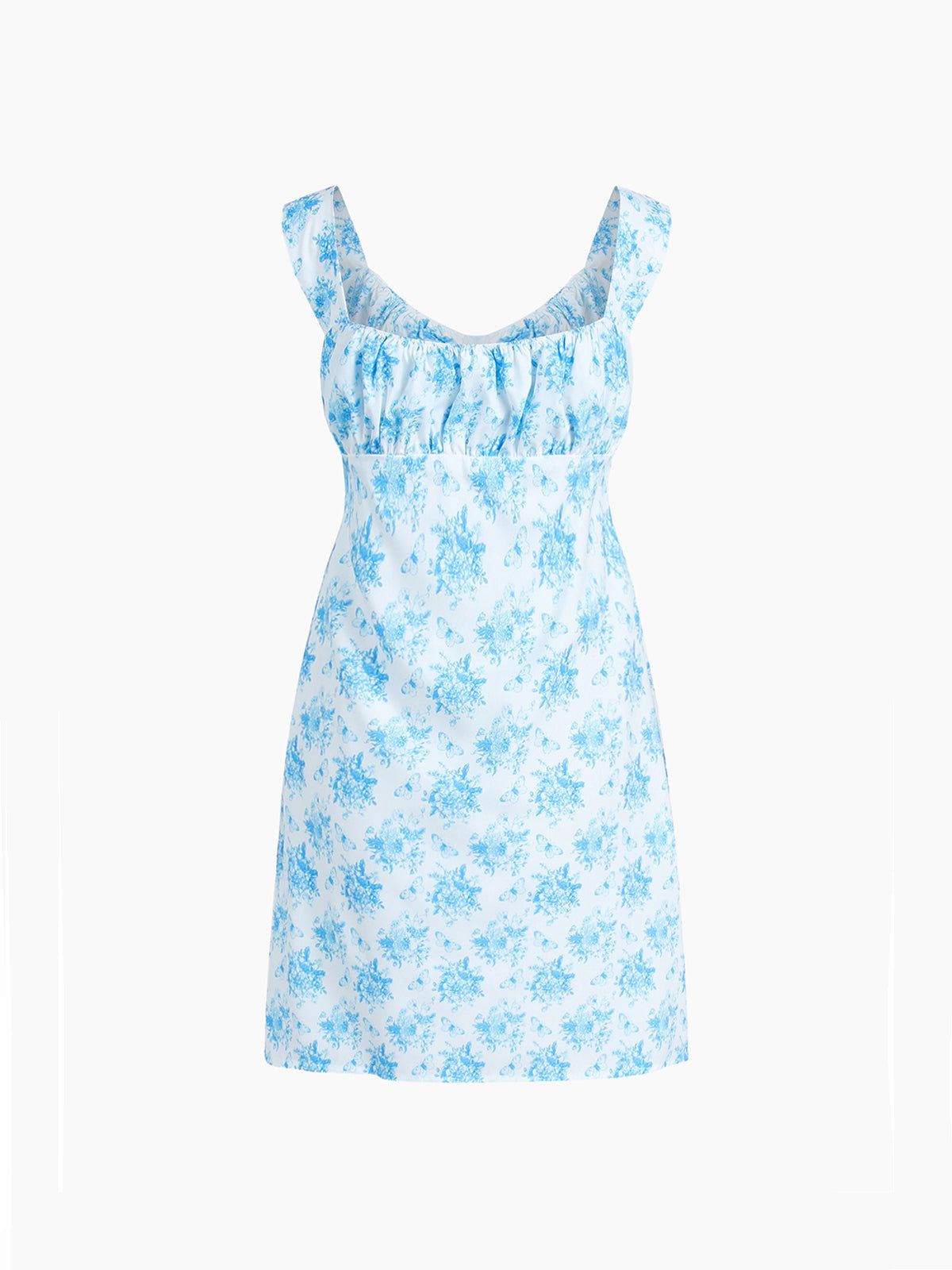 Butterfly Bouquet Floral Cup Detail Short Dress sold by COMMENSE product image thumbnail 2