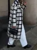 Checkered Button Sherpa Jacket sold by COMMENSE