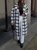 Checkered Button Sherpa Jacket sold by COMMENSE