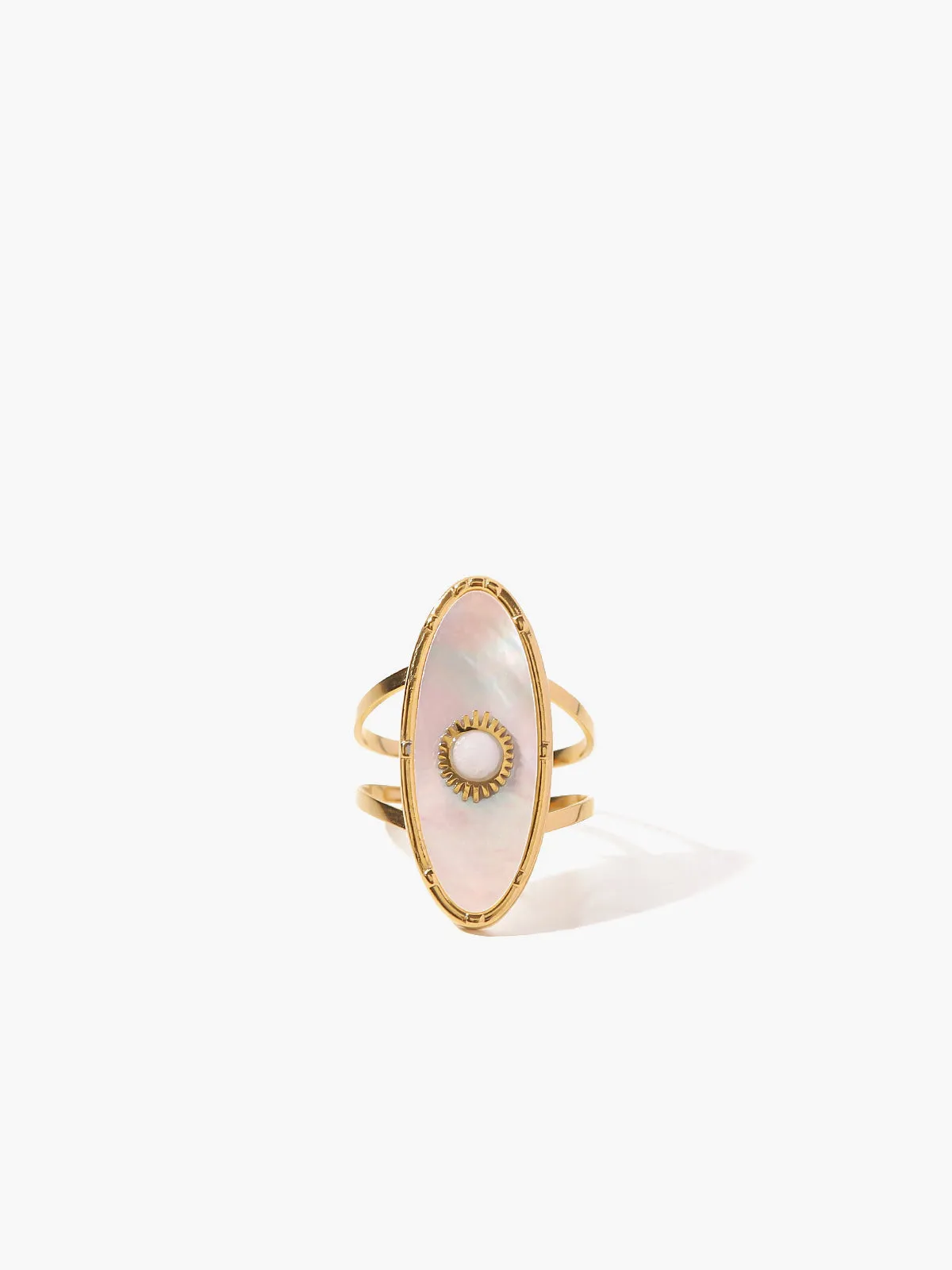 Oval Pearl Decor Ring sold by COMMENSE product image thumbnail 2