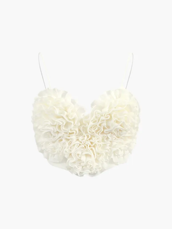 Sweetheart Shape Spaghetti Strap Cami Top sold by COMMENSE