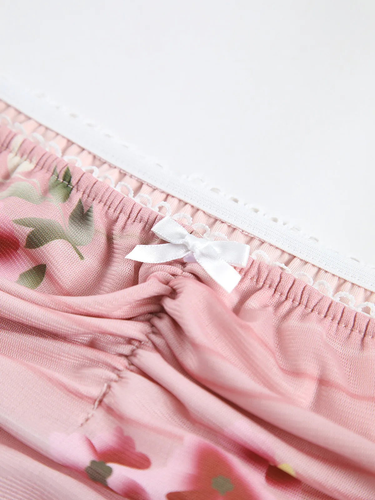 Mesh Floral Sleeveless Blouse sold by COMMENSE product image thumbnail 3