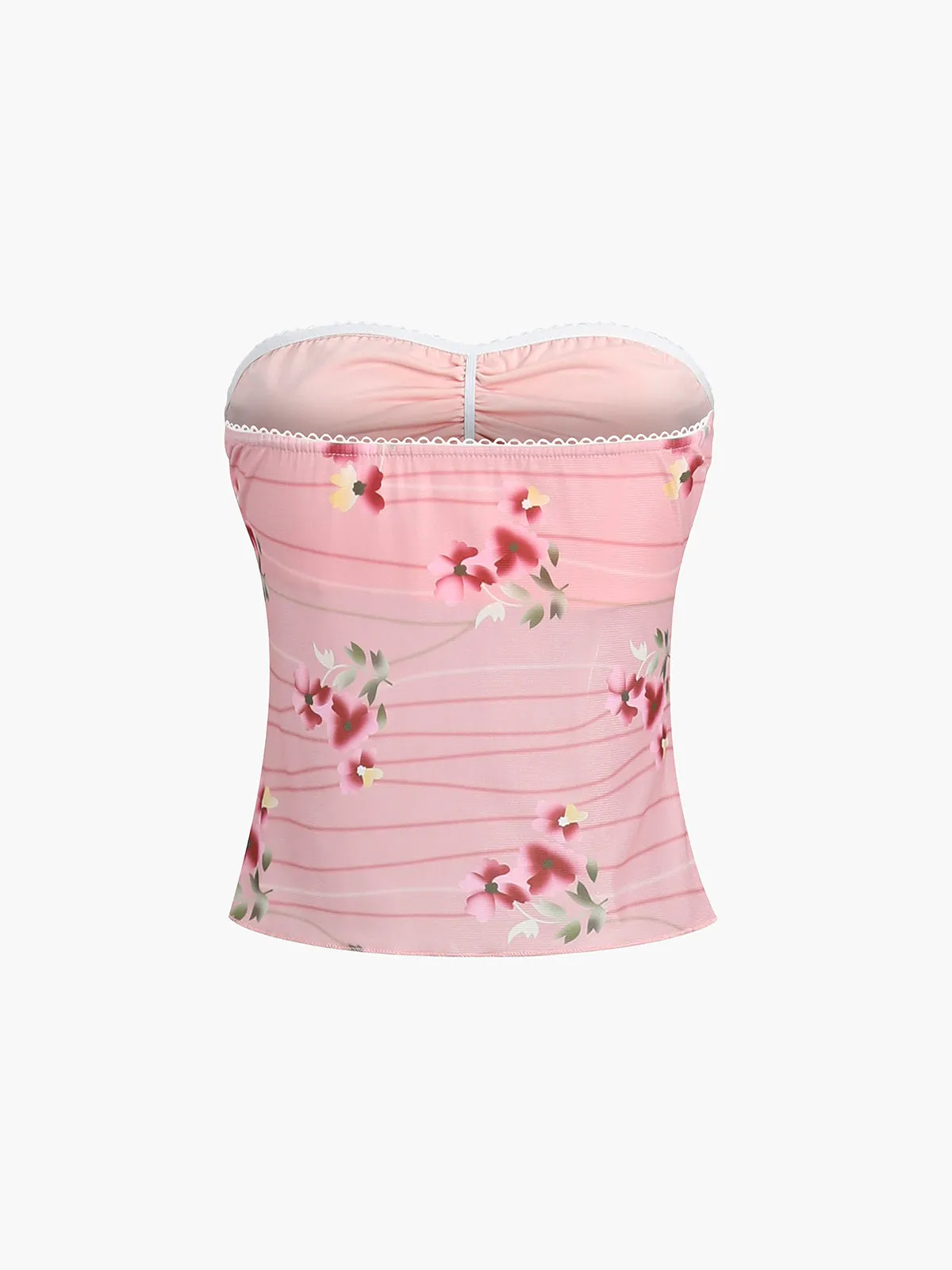 Mesh Floral Sleeveless Blouse sold by COMMENSE product image thumbnail 2