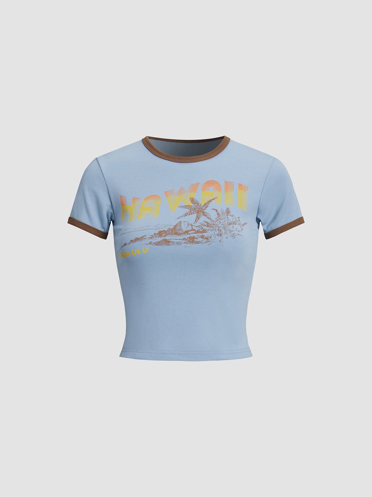 Hawaii Adventure Crop Top sold by COMMENSE product image thumbnail 3
