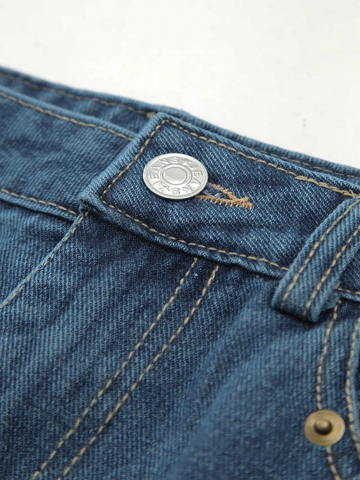 Asymmetrical Denim Split Skirt sold by COMMENSE product image thumbnail 2