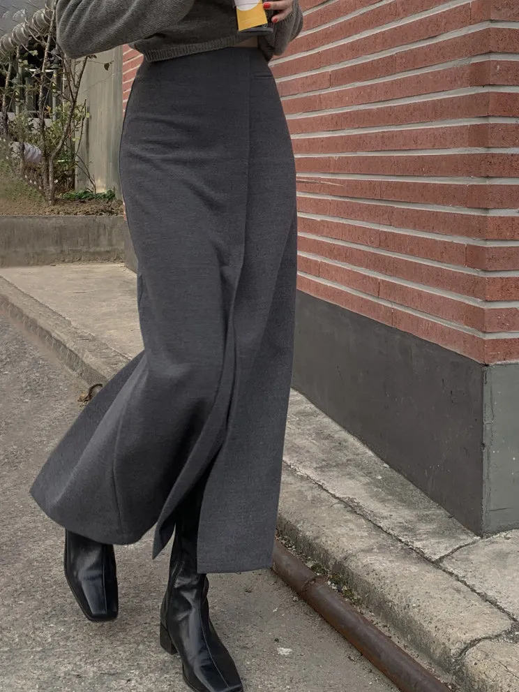 She's Effortless Slit Maxi Skirt sold by COMMENSE