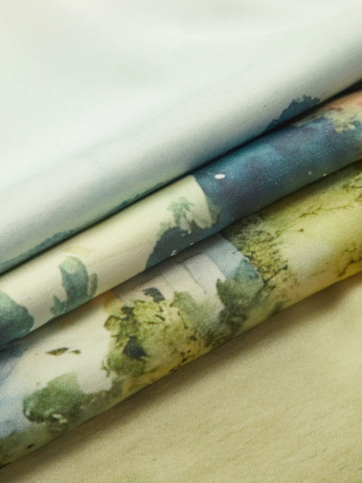 Satin Print V-Neck Cami Dress sold by COMMENSE product image thumbnail 4