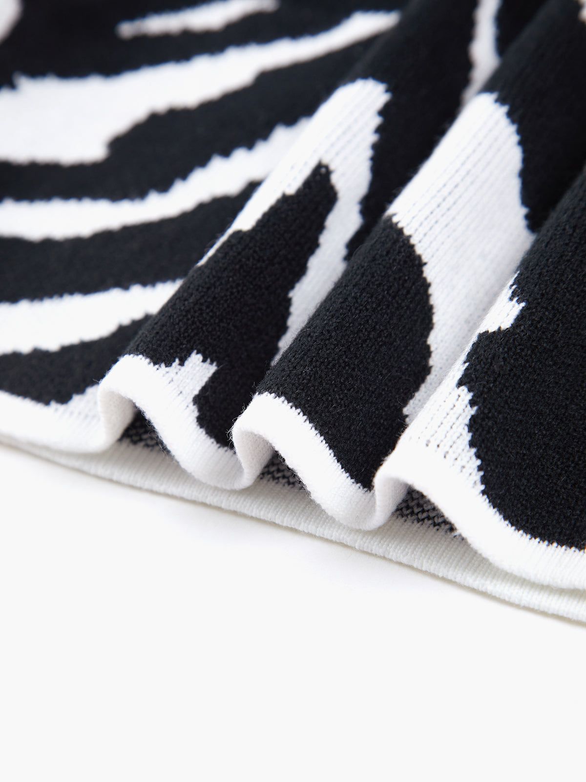 Zebra Print Halter Open Back Crop Top sold by COMMENSE product image thumbnail 4