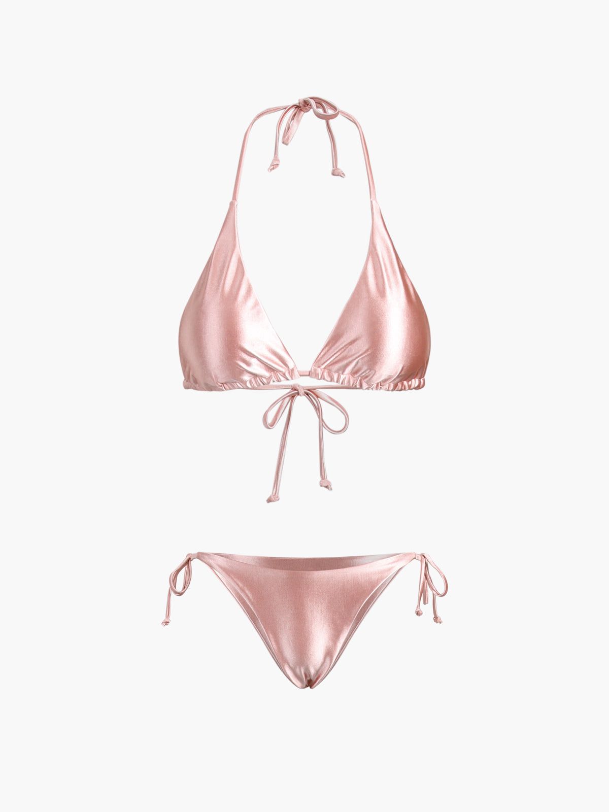 Satin Two Piece Bikini Bathing Suit sold by COMMENSE