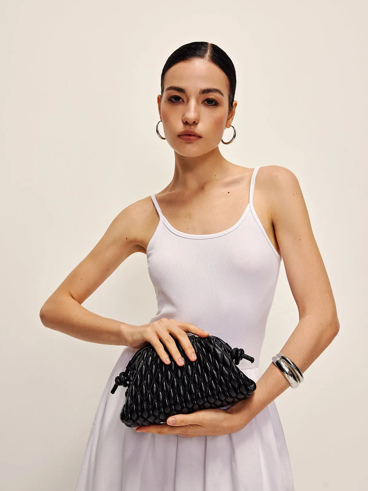 Rhombus Clutch & Shoulder Dumpling Bag sold by COMMENSE product image thumbnail 4