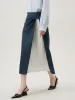 Two-Tone Pleated Maxi Skirt sold by COMMENSE