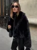 Solid Faux Fur Collar Jacket sold by COMMENSE