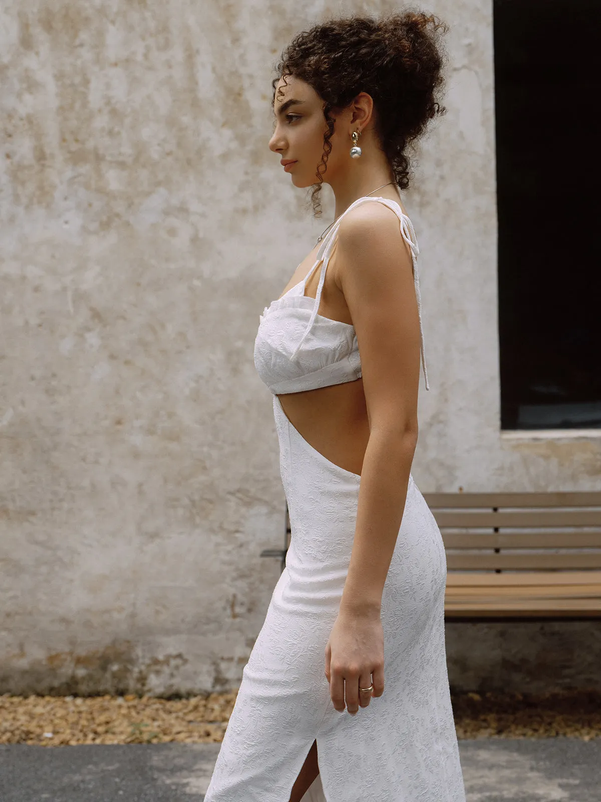 Beloved Cutout Waist Cami Midi Dress sold by COMMENSE product image thumbnail 4