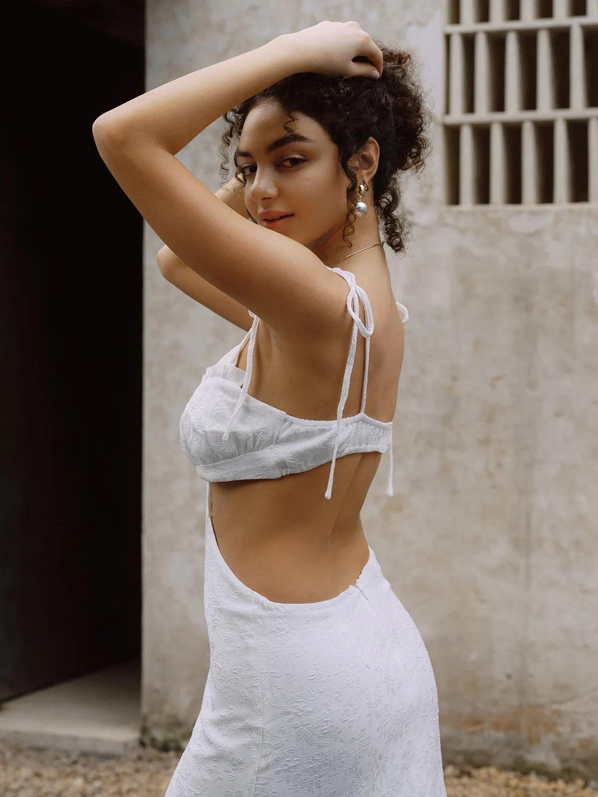 Beloved Cutout Waist Cami Midi Dress sold by COMMENSE product image thumbnail 5