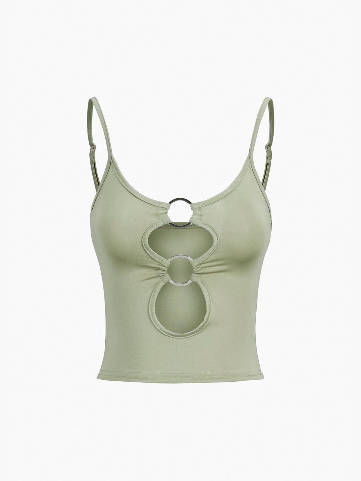 O Ring Cutout Tank Top sold by COMMENSE