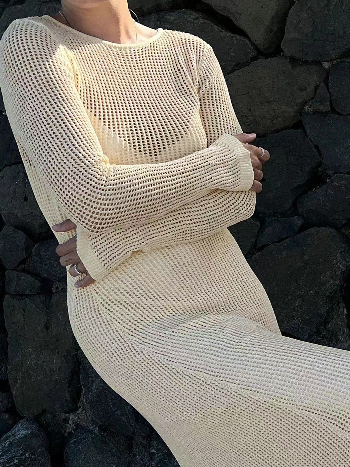 Leisure Crochet Long Dress sold by COMMENSE product image thumbnail 5