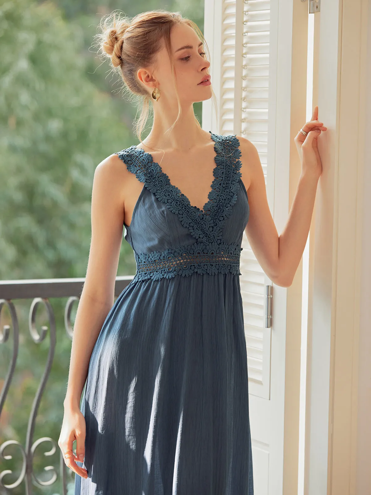 V Neck Tank Long Dress sold by COMMENSE product image thumbnail 4