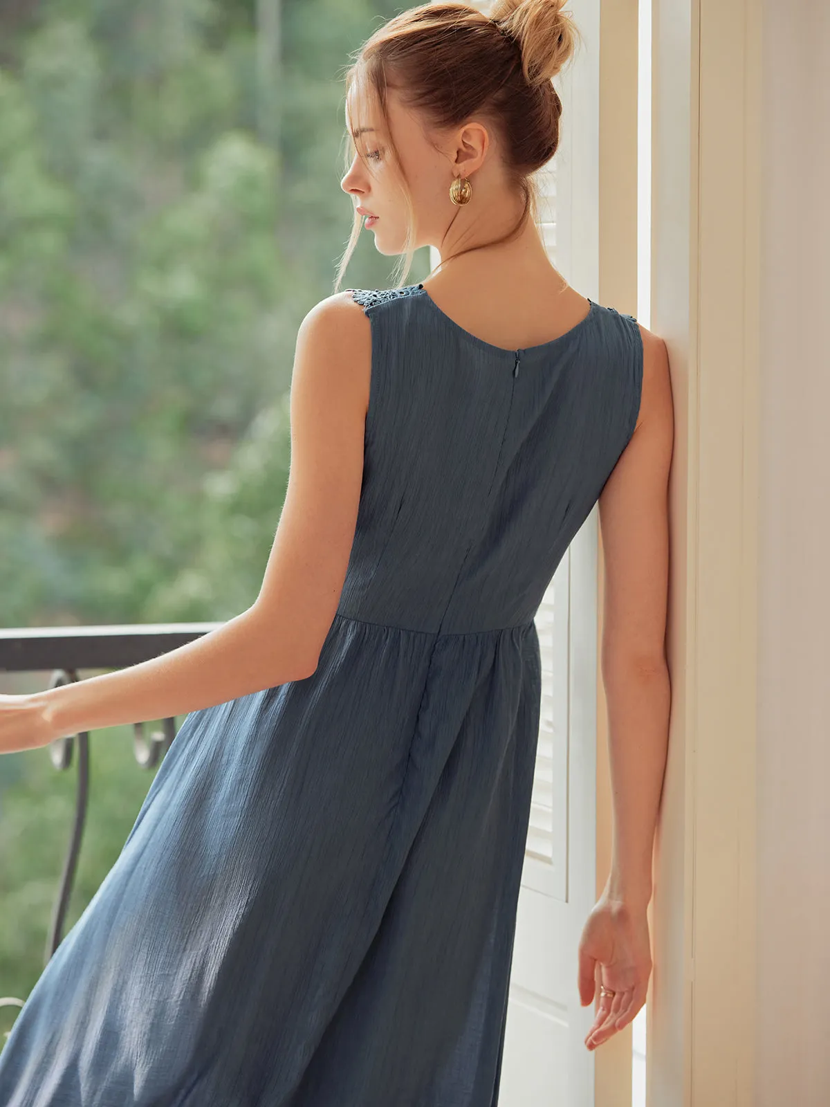 V Neck Tank Long Dress sold by COMMENSE product image thumbnail 5