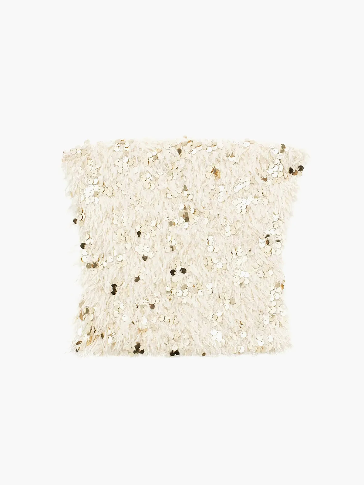 Sparkle Sequined Furry Tube Top sold by COMMENSE product image thumbnail 3
