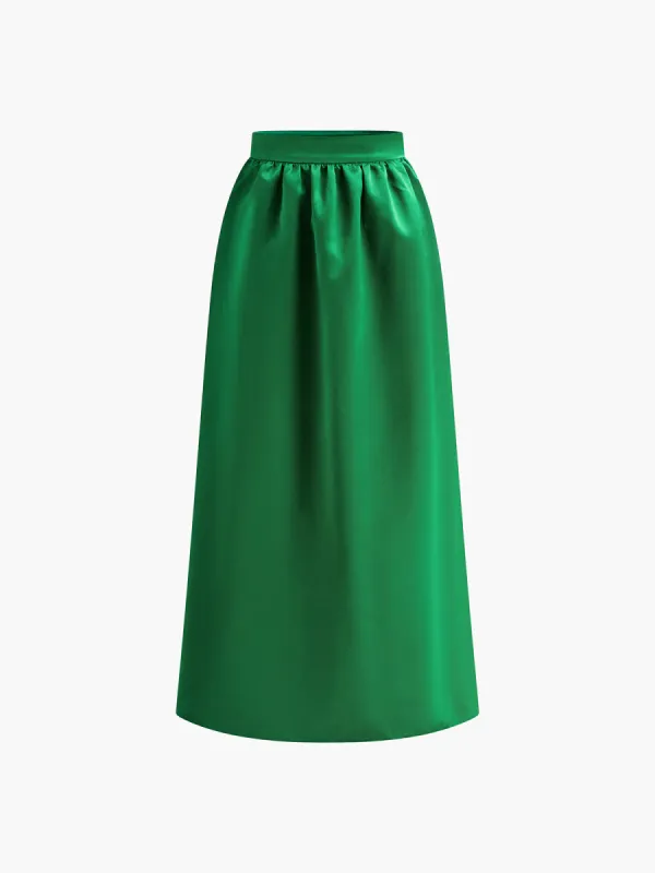 High Waist Zipper Skirt sold by COMMENSE