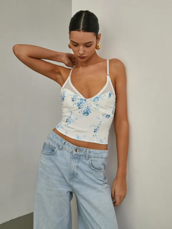 Floral Print Cami Top sold by COMMENSE