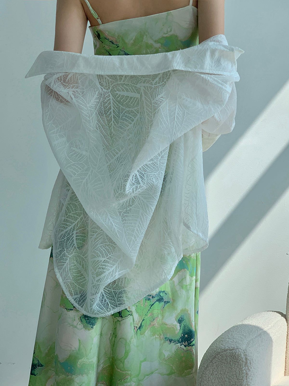 Airstream Lace Mesh Shirt sold by COMMENSE product image thumbnail 5