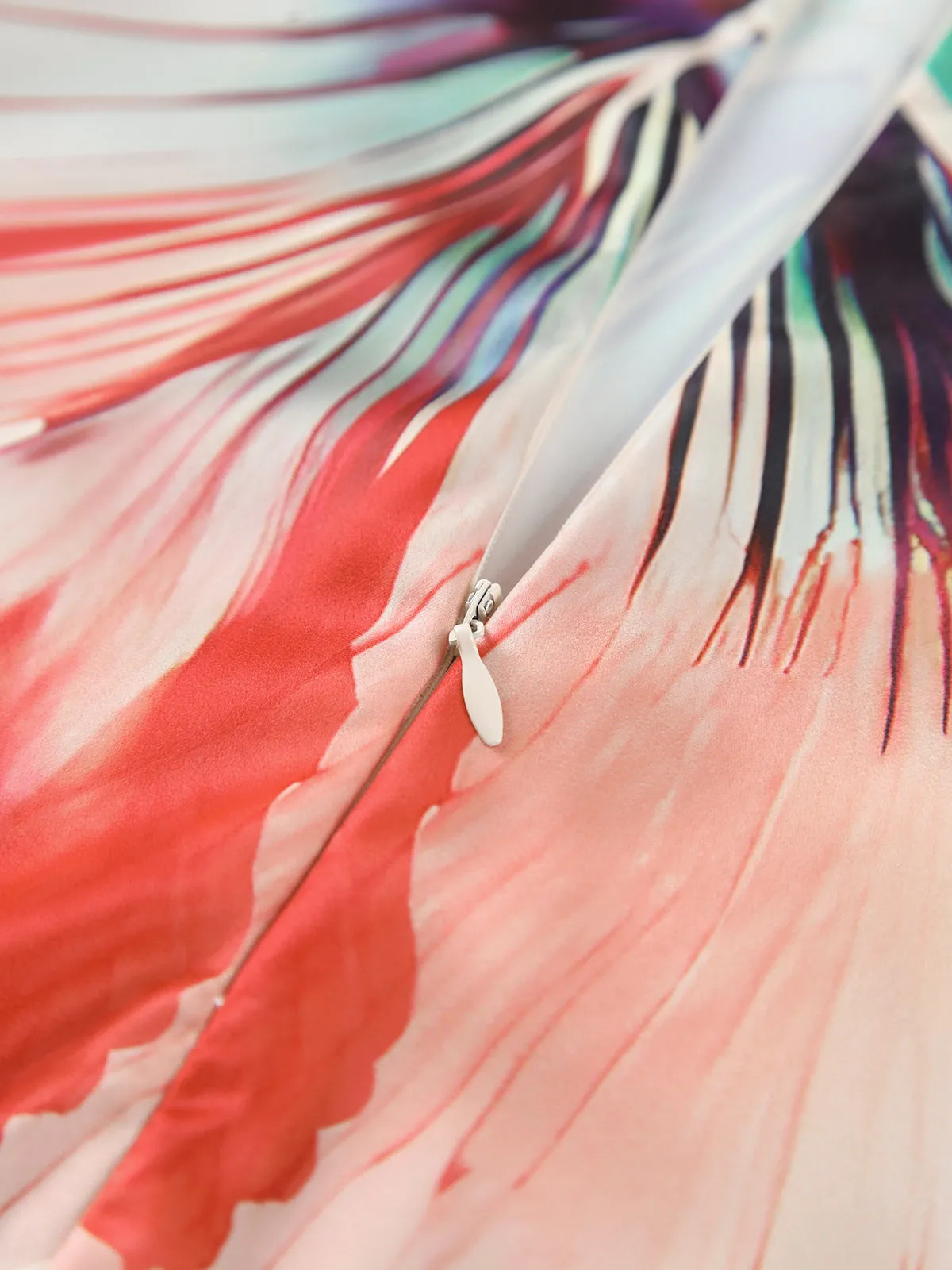 Floral Print Off-Shoulder Tube Long Dress sold by COMMENSE product image thumbnail 3