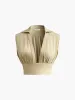 Pleated Sexy Corset Midi Skirt Set sold by COMMENSE