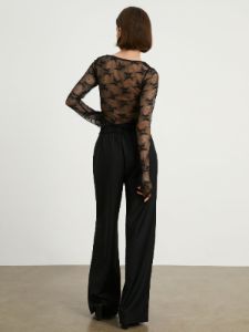 Floral Mesh Blouse sold by COMMENSE